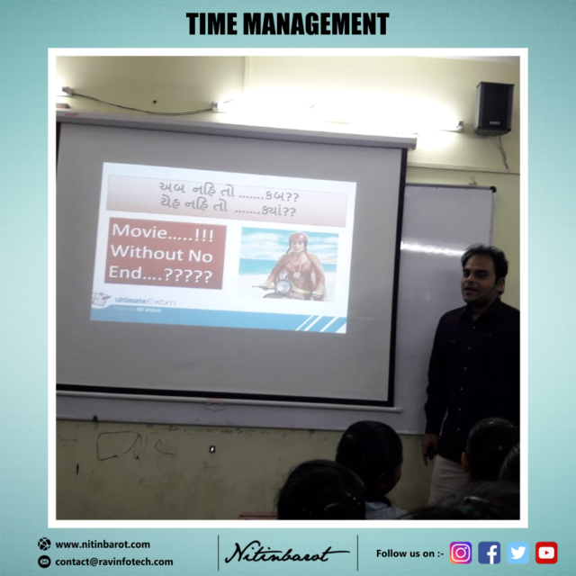seminar on time management at tejasvi classes